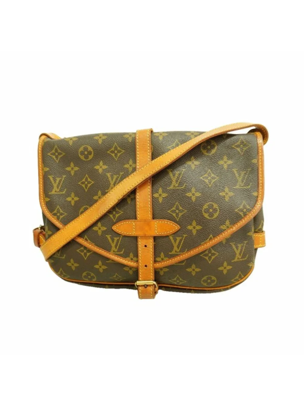 Louis Vuitton Shoulder Bag Monogram Saumur 30 Brown